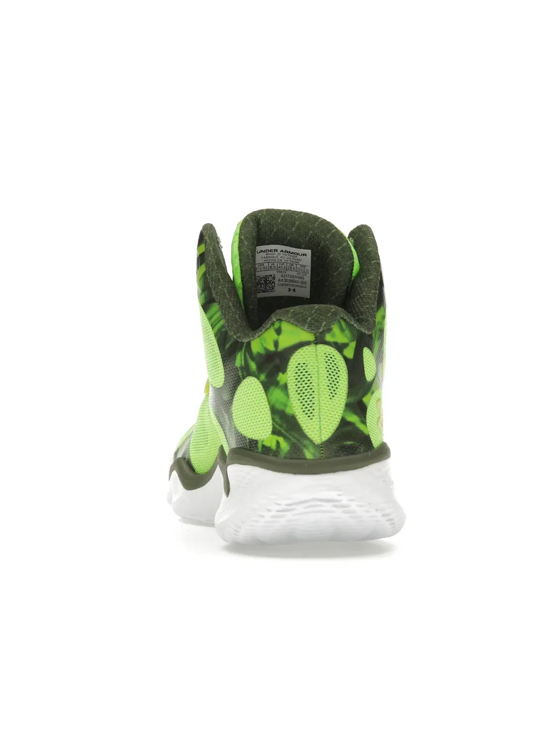 Мужские кроссовки для бега Under Armour Curry Spawn FloTro — изображение 4 из 4, зеленый//светлый