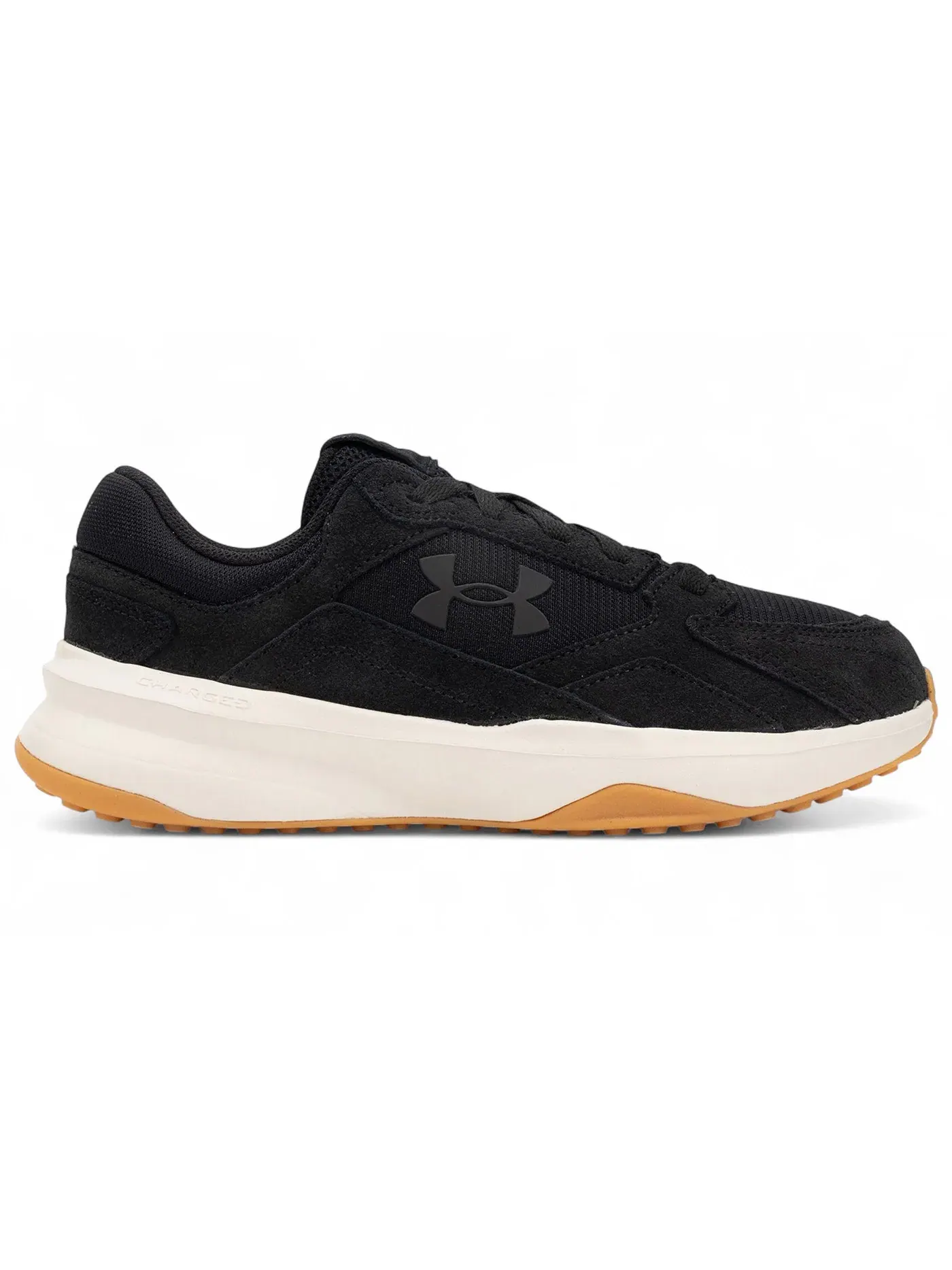 Мужские кроссовки с замшевым верхом Under Armour Edge Suede — изображение 1 из 1, черный//черный