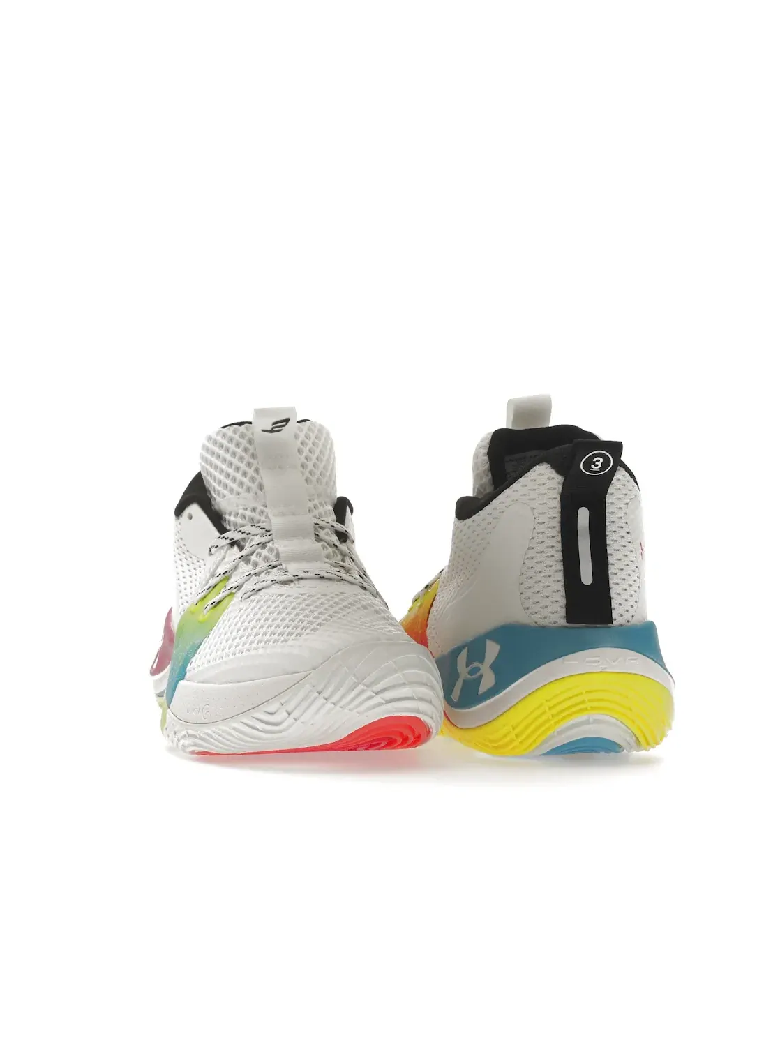 Мужские кроссовки для баскетбола Under Armour Embiid One — изображение 2 из 4, белый/мульти/черный