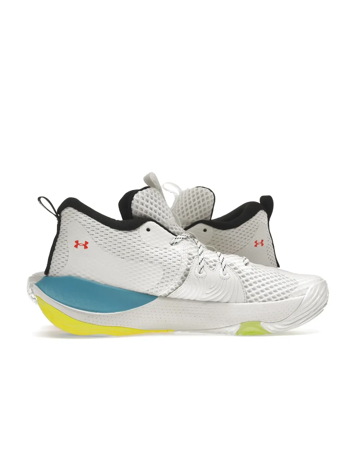 Мужские кроссовки для баскетбола Under Armour Embiid One — изображение 3 из 4, белый/мульти/черный