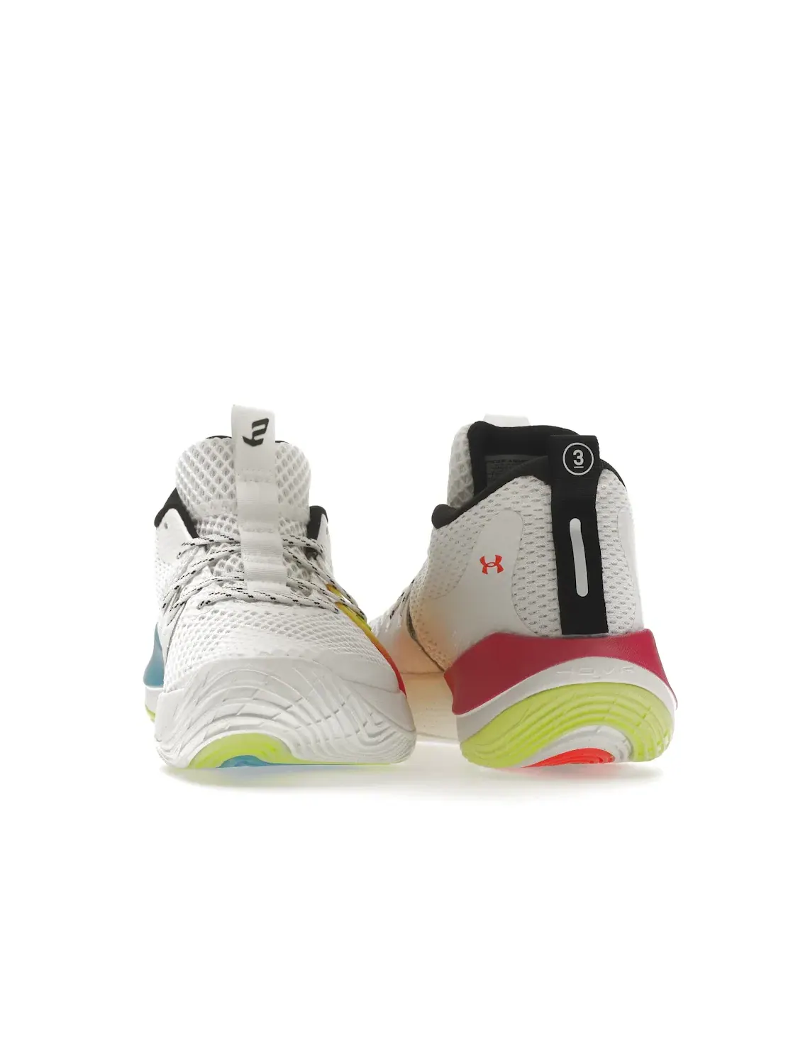 Мужские кроссовки для баскетбола Under Armour Embiid One — изображение 4 из 4, белый/мульти/черный