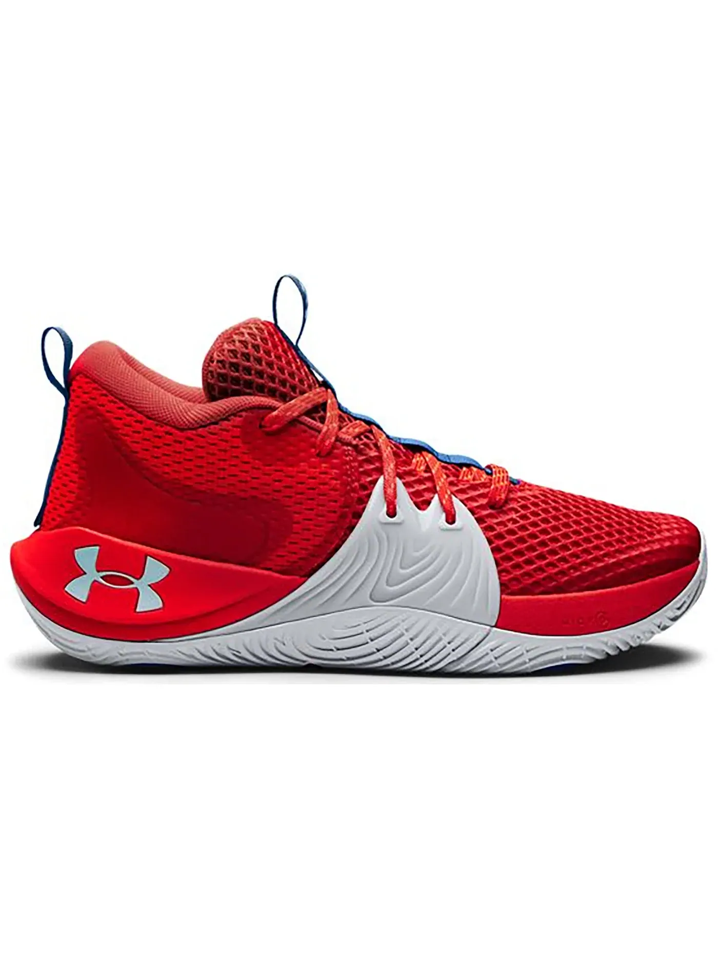 Мужские кроссовки для баскетбола Under Armour Embiid One — изображение 1 из 1, красный/красный-серый