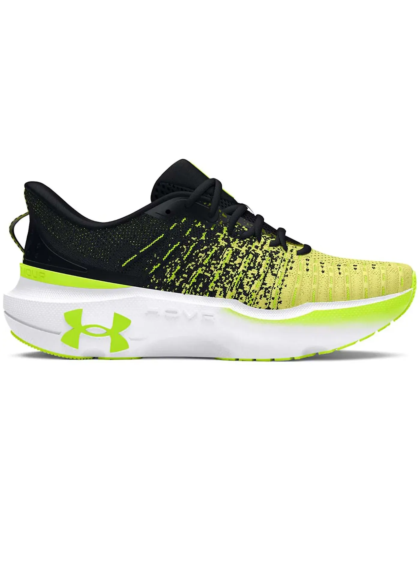 Женские кроссовки для бега с амортизацией Under Armour Infinite Elite — изображение 1 из 1, черный неоновый желтый
