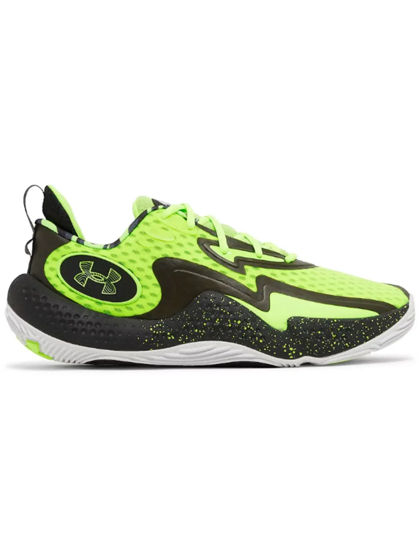 Мужские кроссовки для бега Under Armour Spawn 5 — изображение 1 из 1, зеленый/черный/белый