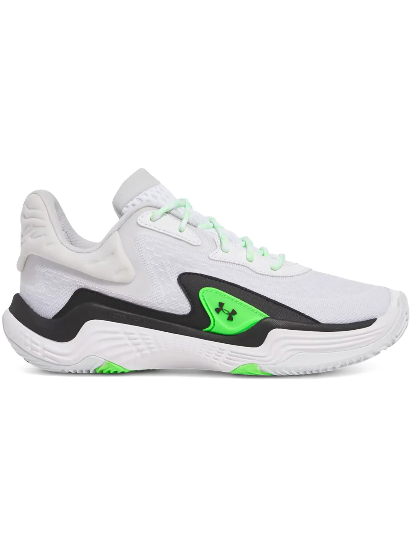 Мужские кроссовки для бега Under Armour Spawn 7 — изображение 1 из 1, белый зеленый черный