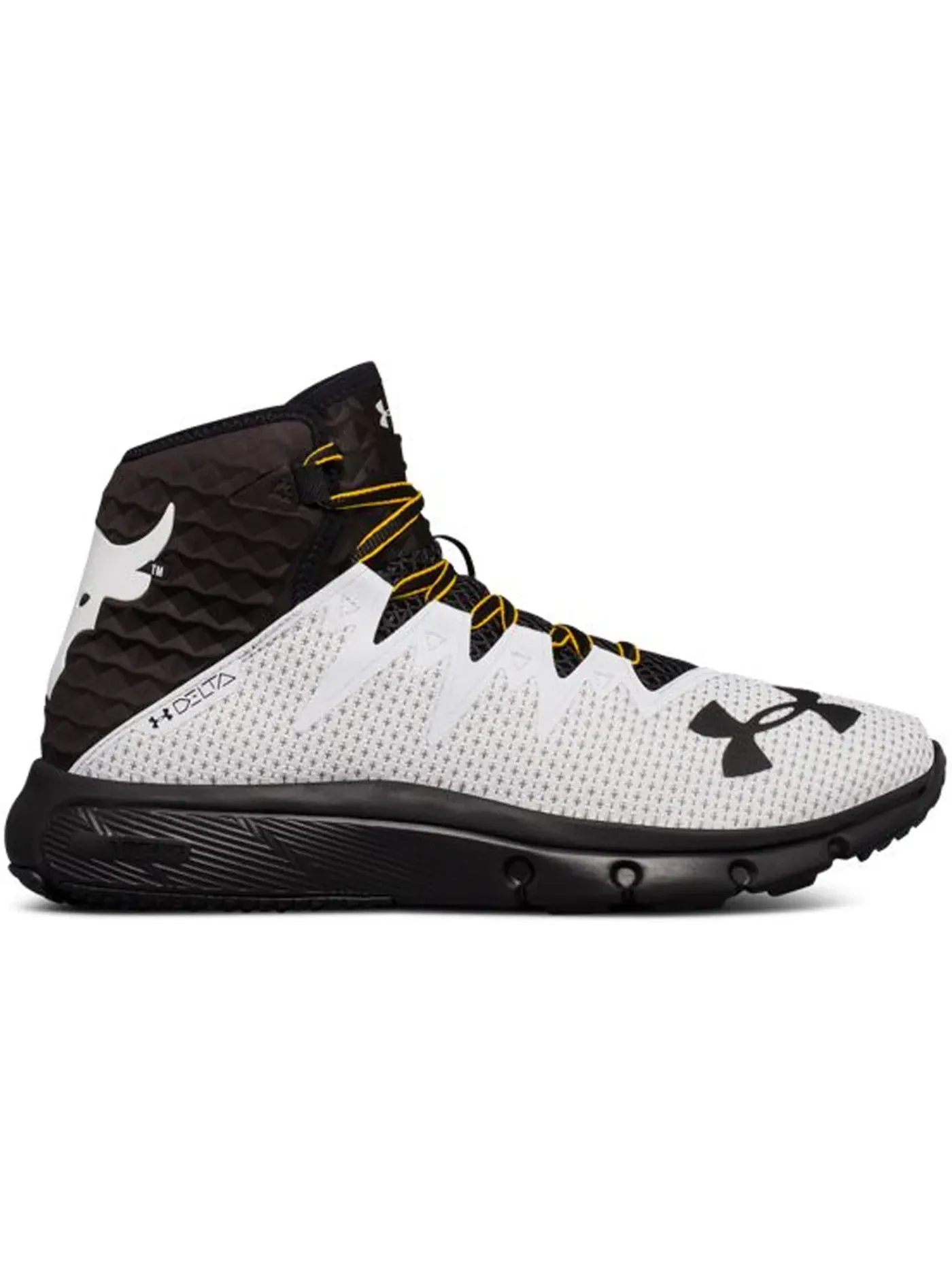 Мужские кроссовки для бега The Rock Delta Under Armour — изображение 1 из 1, белый/черный