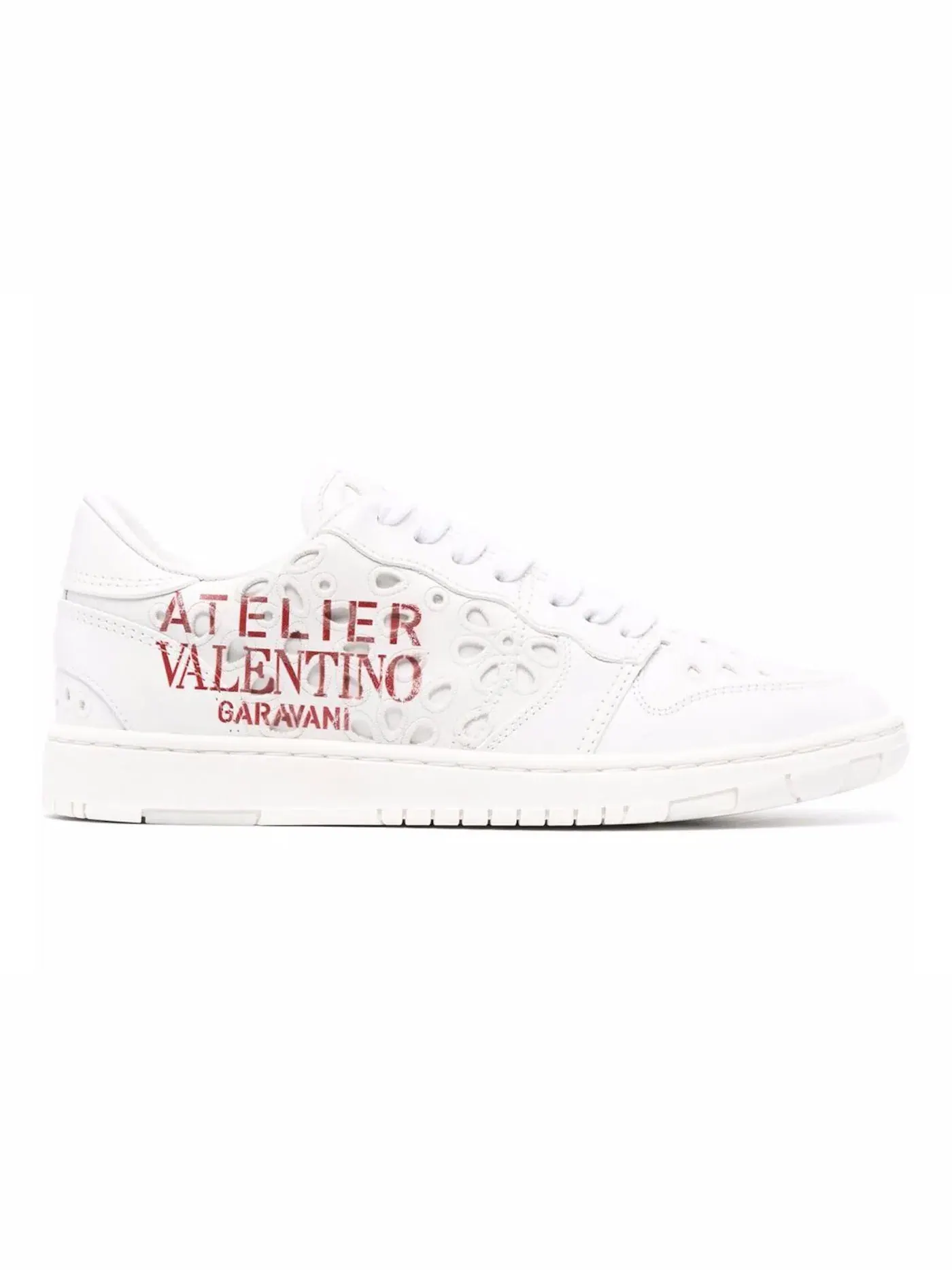 Женские кроссовки из кожи с принтом Valentino Garavani Leather Graphic Print Valentino