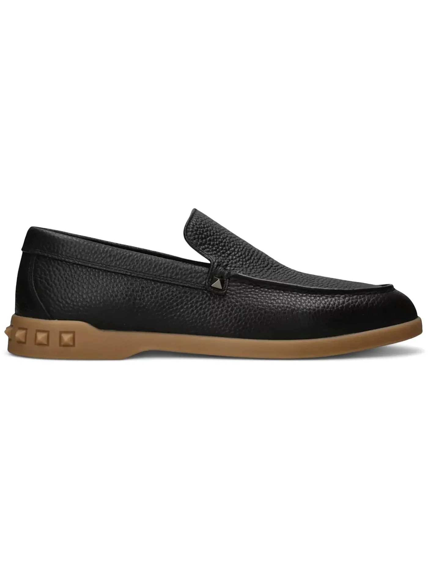 Мужские лоферы с деталями-шипами Valentino Garavani Leisure Flows Stud-Detail Leather Loafers