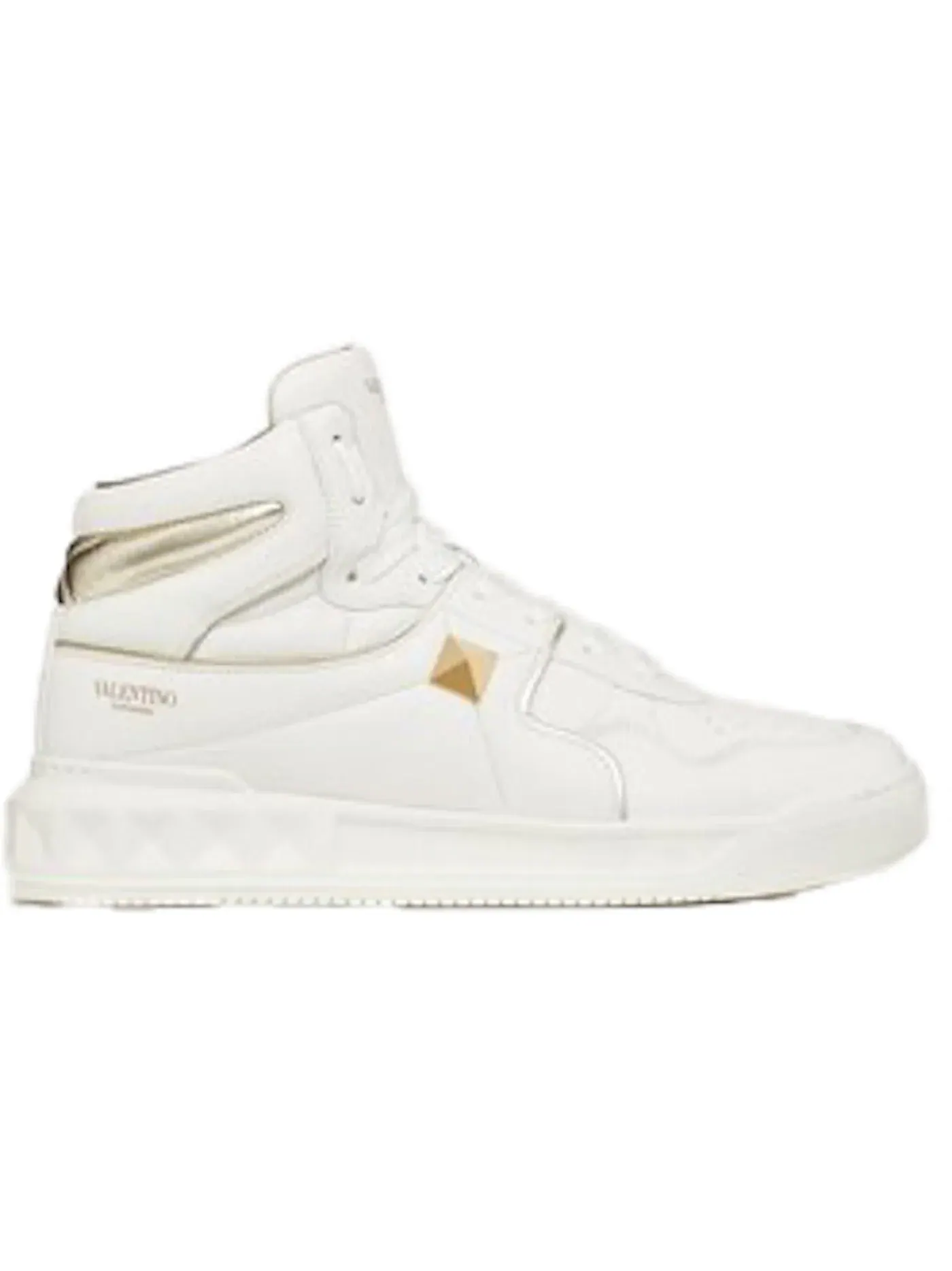 Женские кроссовки с принтом Valentino Garavani One Stud High-Top Valentino