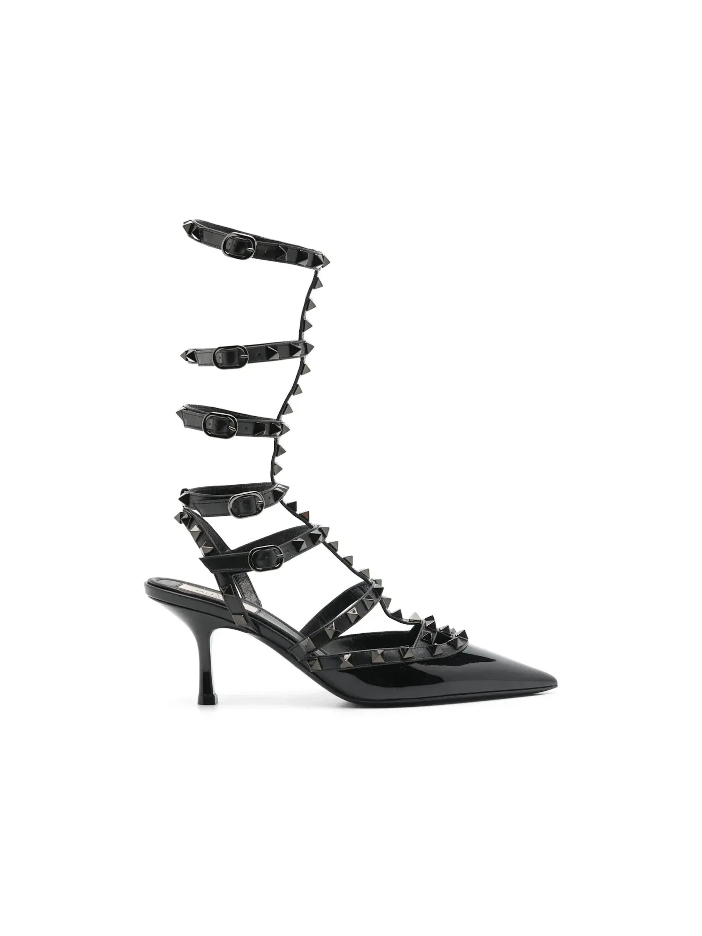 Женские туфли на каблуке с острым носком Valentino Garavani Rockstud Pointed Toe Pumps — изображение 1 из 1, черный