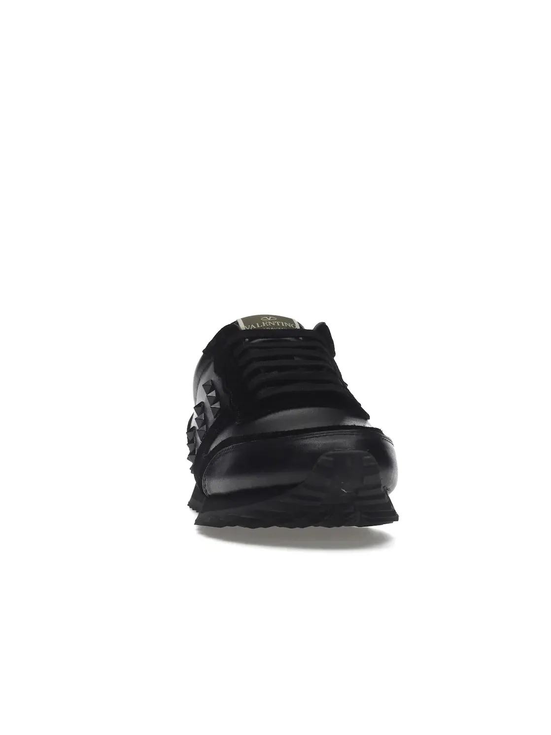 Мужские кроссовки с шипами Valentino Garavani Rockstud Rockrunner Valentino — изображение 2 из 4, черный/черный
