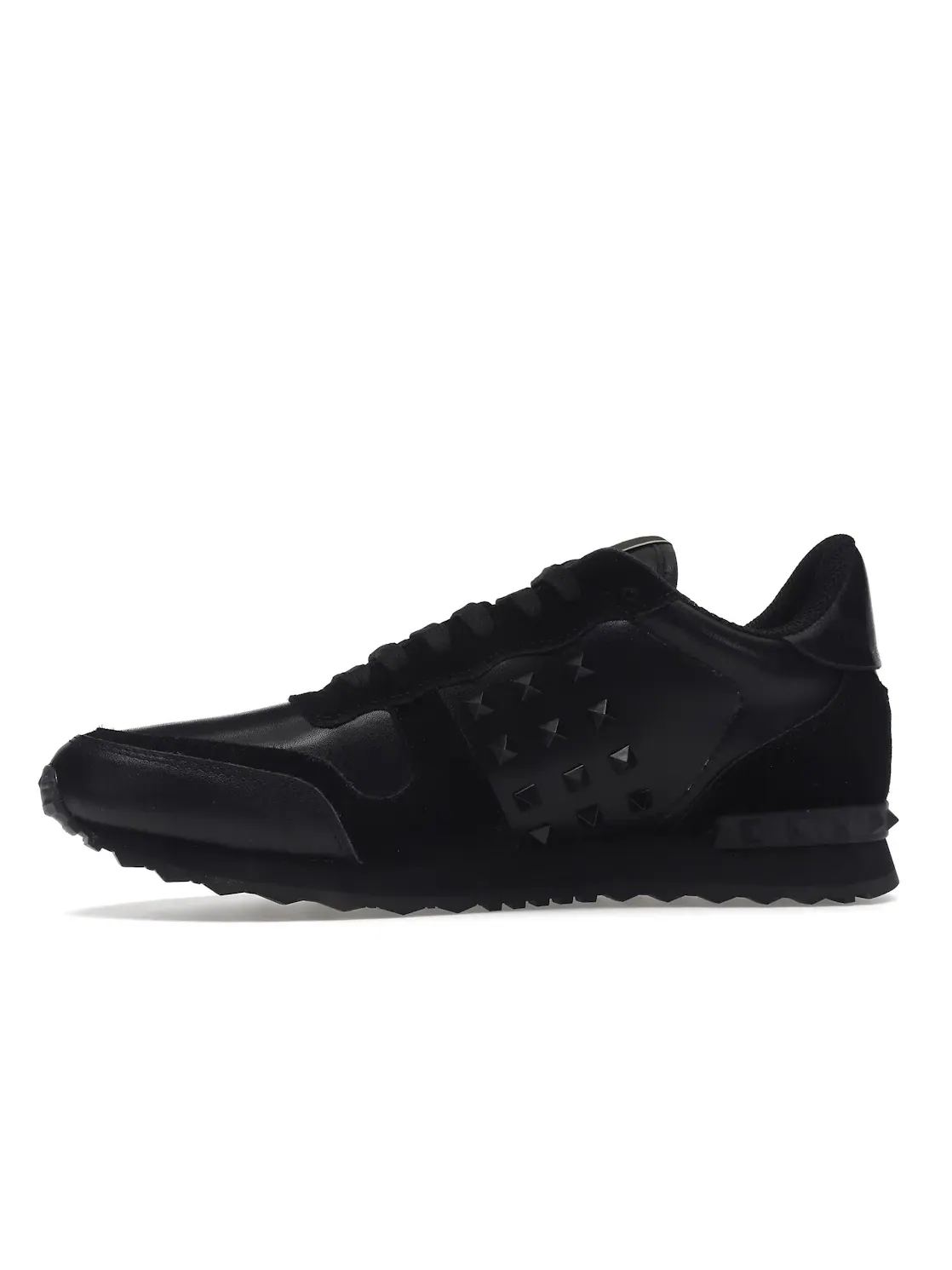 Мужские кроссовки с шипами Valentino Garavani Rockstud Rockrunner Valentino — изображение 3 из 4, черный/черный