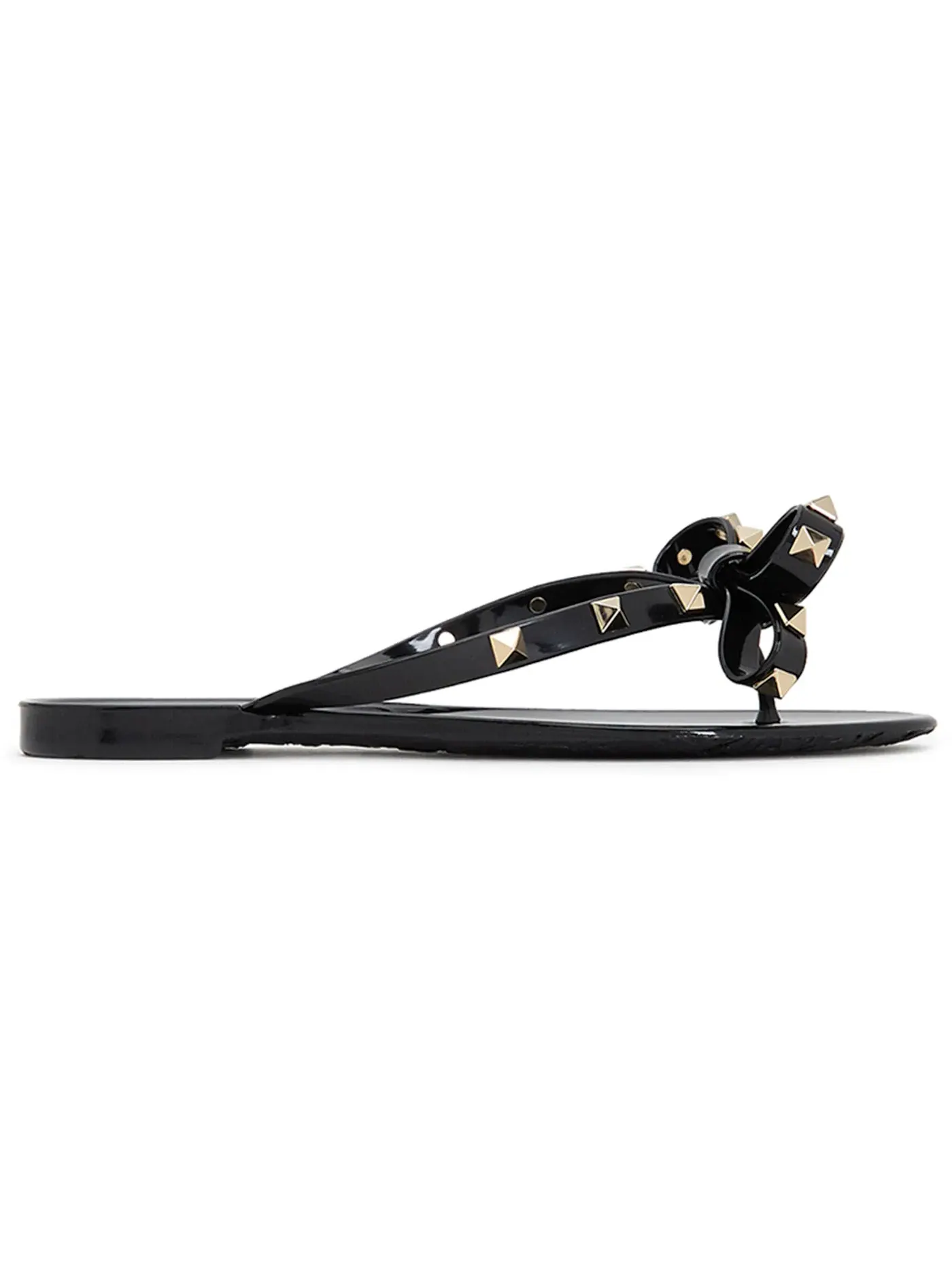 Женские босоножки с шипами Valentino Garavani Rockstud Sandal — изображение 1 из 1, черный