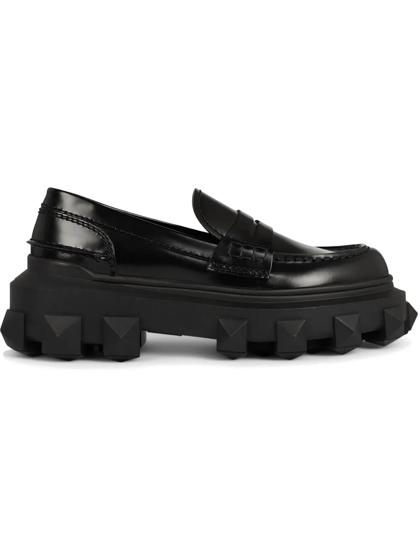 Мужские лоферы Trackstud Loafer Valentino — изображение 1 из 1, черный