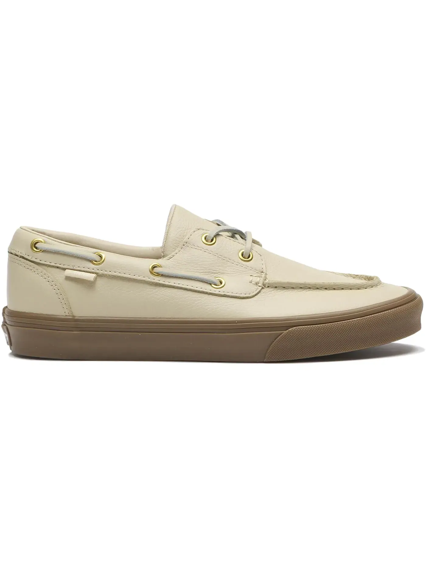 Мужские оксфорды из кожи Vans 2-Eyelet Boat Shoe — изображение 1 из 1, бежевый