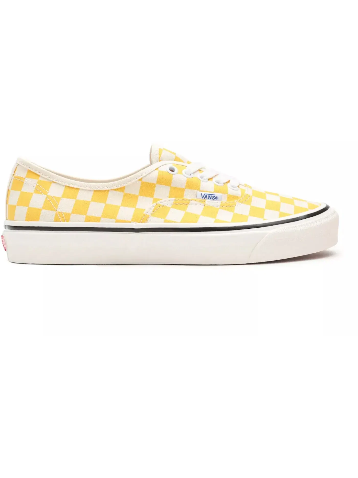 Мужские кроссовки Lifestyle с клетчатым принтом Vans Authentic 44 DX — изображение 1 из 1, желтый