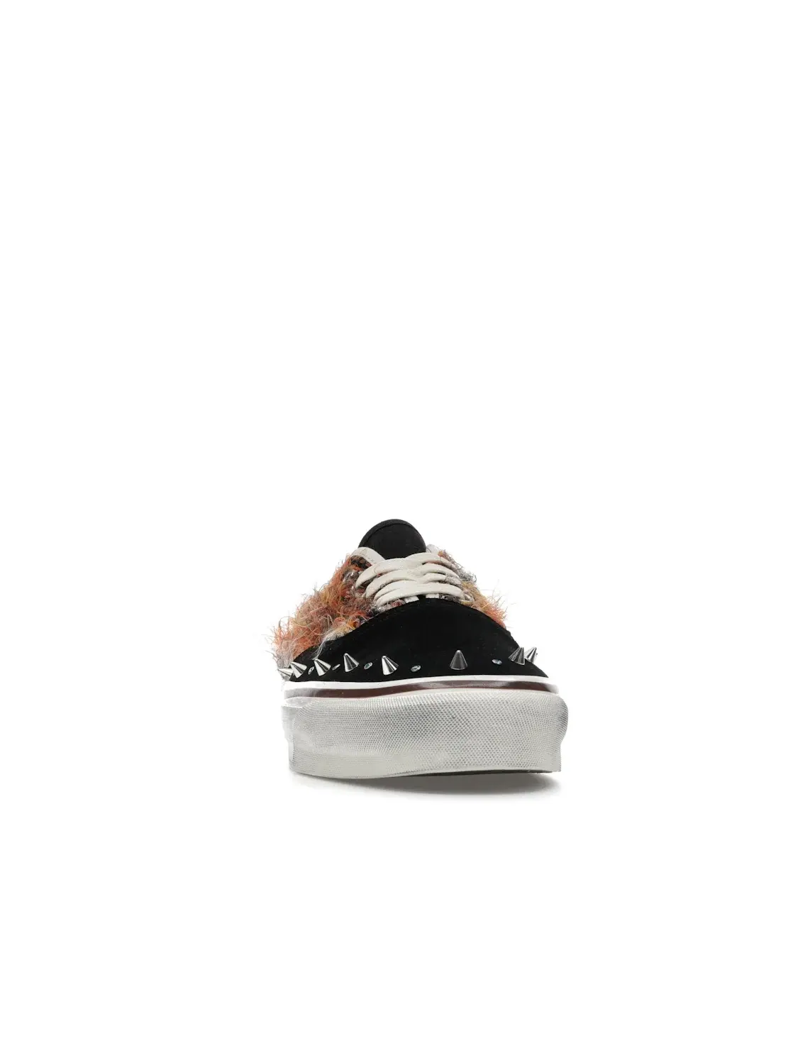 Мужские кроссовки с отделкой из бахромы и шипов Vans Premium LX Authentic 44 — изображение 2 из 4, черный