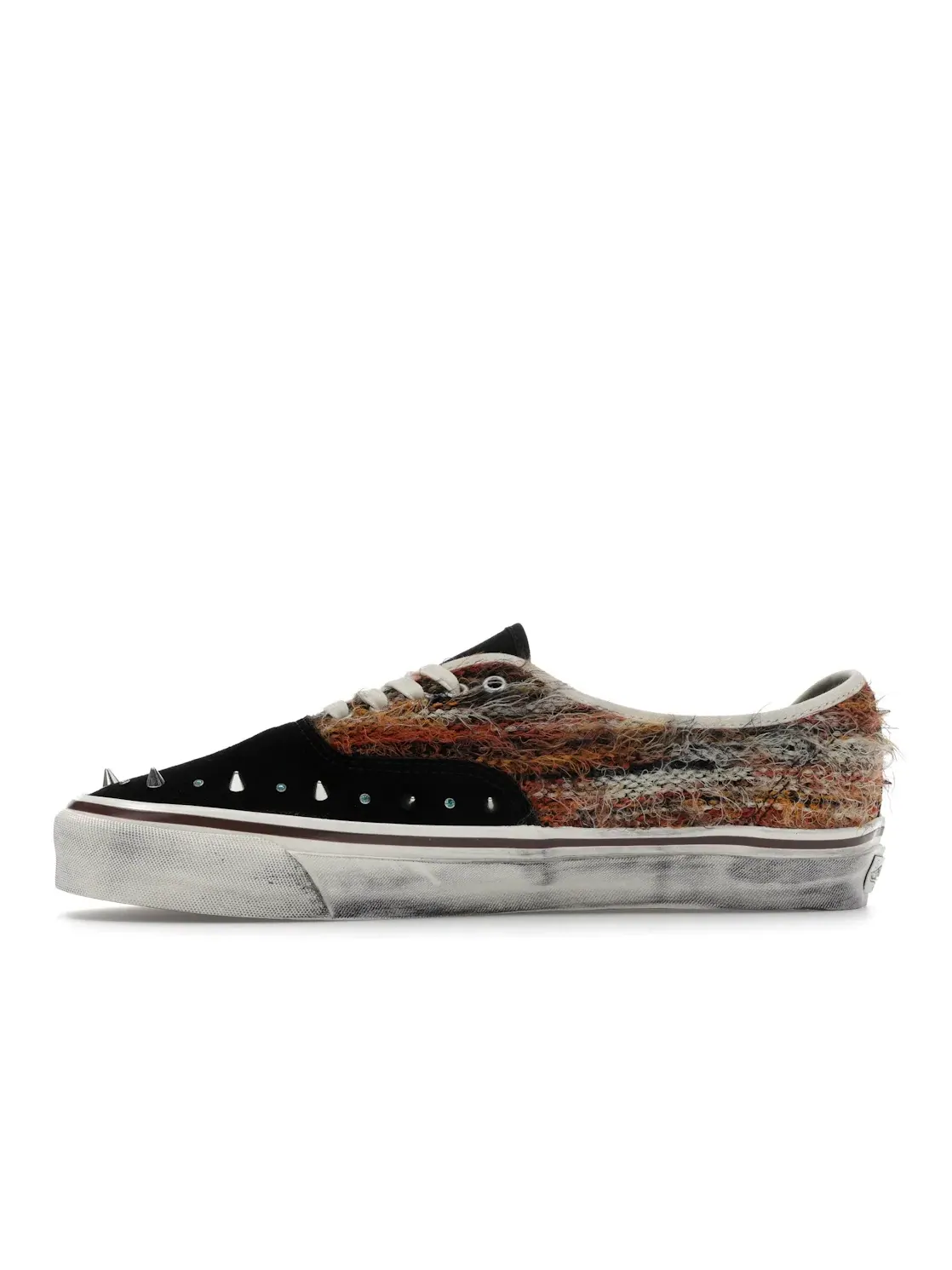 Мужские кроссовки с отделкой из бахромы и шипов Vans Premium LX Authentic 44 — изображение 3 из 4, черный