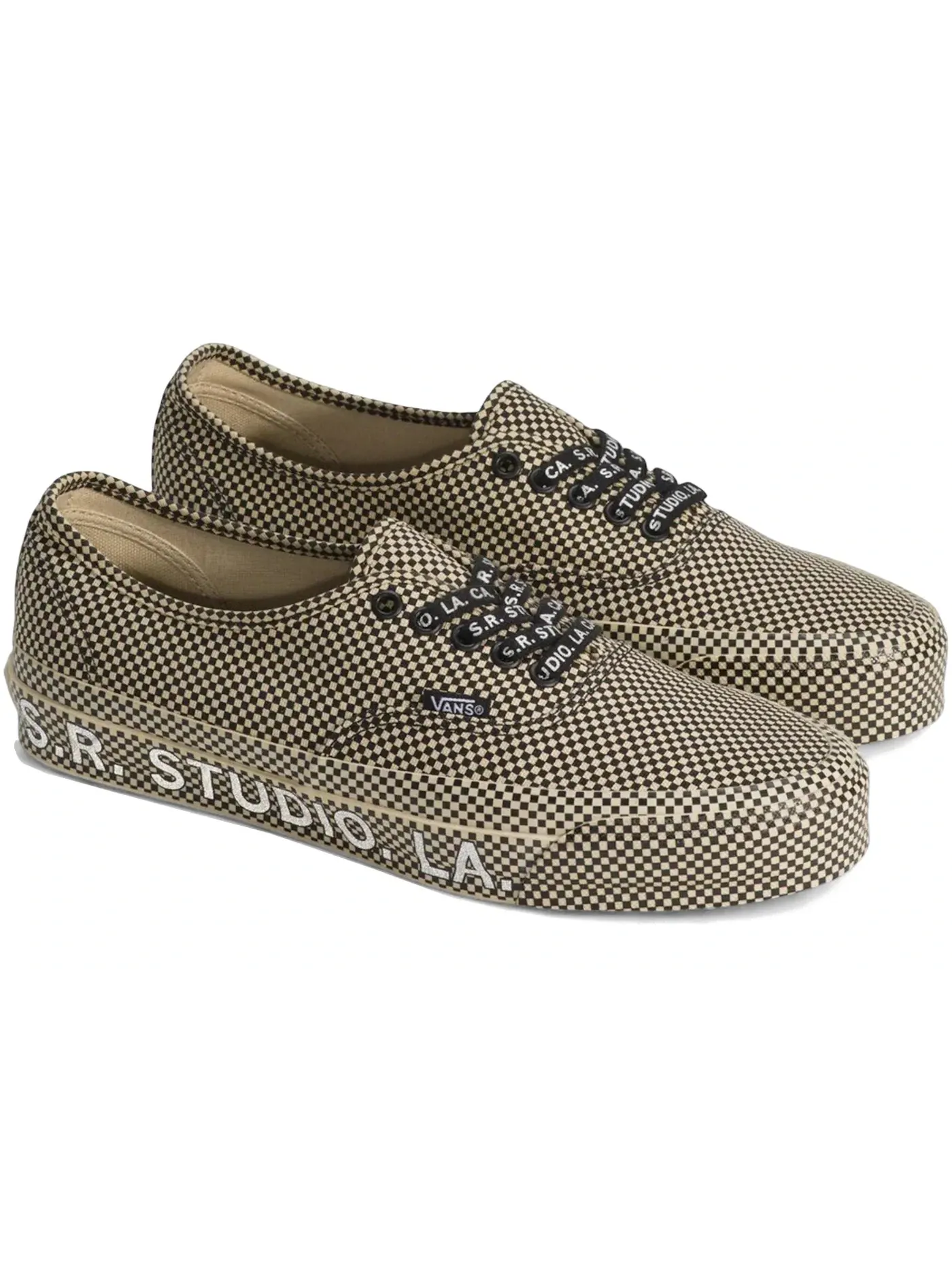 Мужские кроссовки Lifestyle с принтом Vans Authentic 44 Vans — изображение 1 из 2, черный бежевый