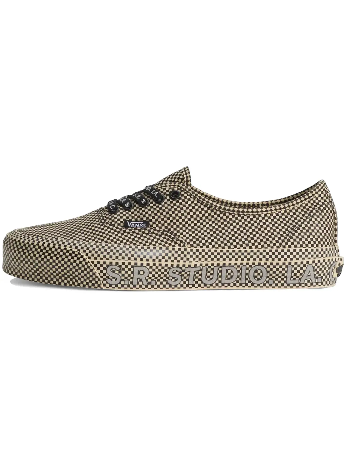 Мужские кроссовки Lifestyle с принтом Vans Authentic 44 Vans — изображение 2 из 2, черный бежевый