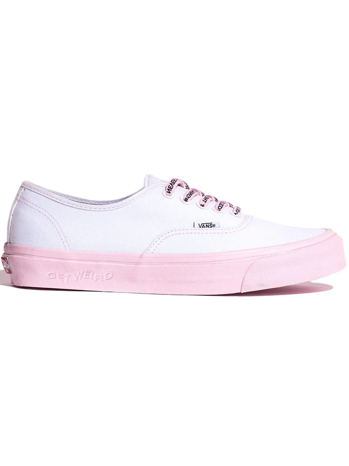 Мужские кроссовки с принтом Vans Authentic Vans — изображение 1 из 1, белый розовый