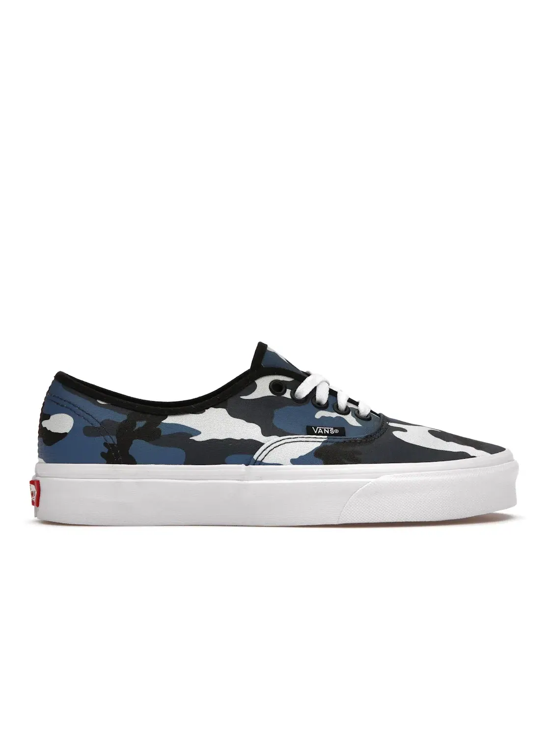 Мужские кроссовки с камуфляжным принтом Vans Authentic — изображение 1 из 4, синий/белый