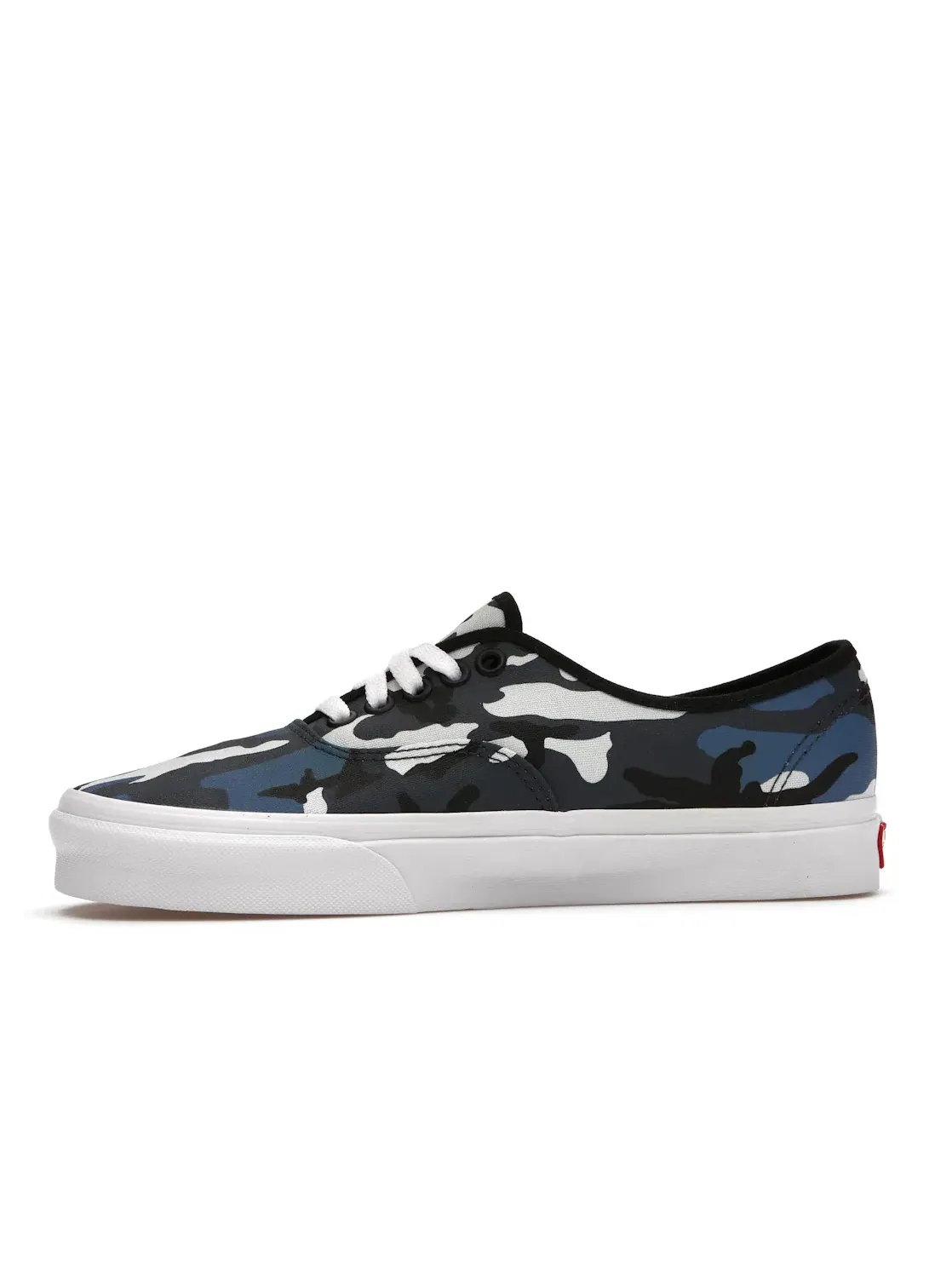 Мужские кроссовки с камуфляжным принтом Vans Authentic — изображение 3 из 4, синий/белый