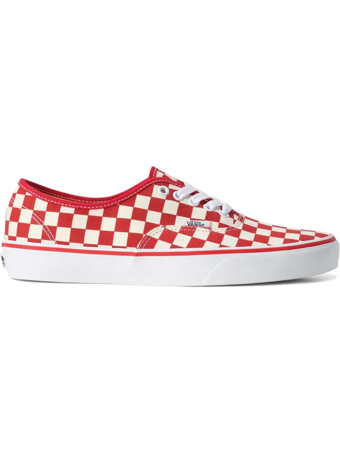 Мужские кеды с принтом Vans Authentic — изображение 1 из 1, красный белый