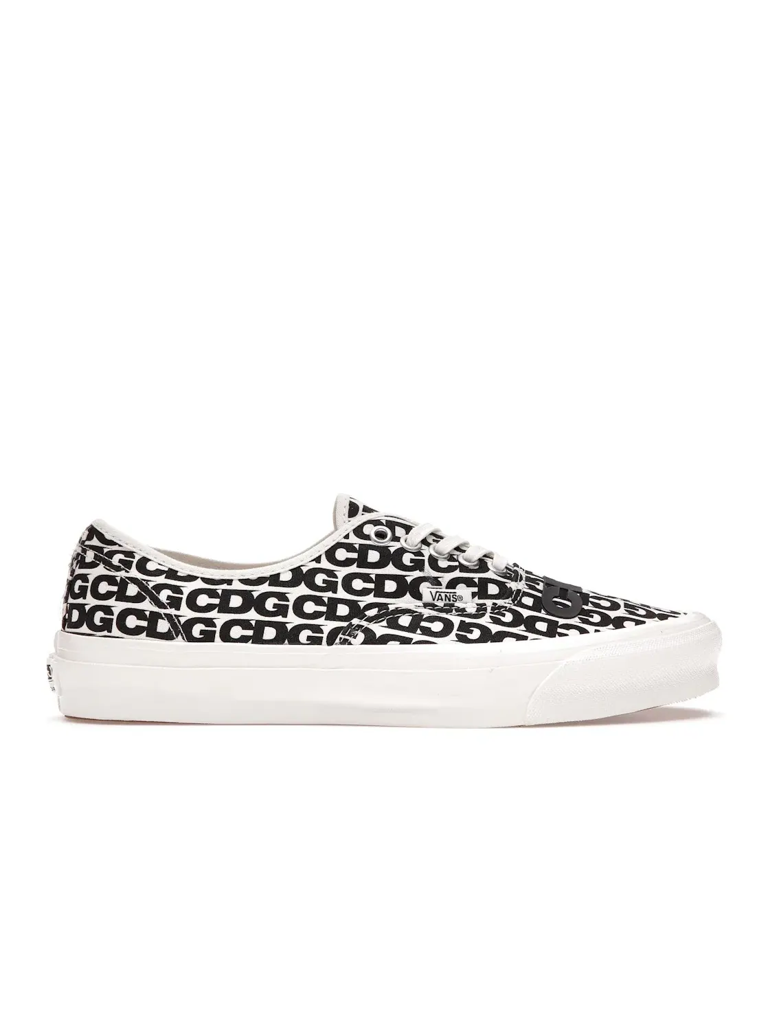 Мужские кеды с изогнутой подошвой Vans Authentic Comme des Garcons — изображение 1 из 4, черный/черный
