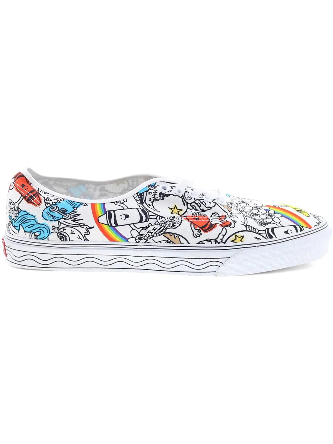 Мужские кеды Lifestyle с принтом Vans Authentic — изображение 1 из 1, белый