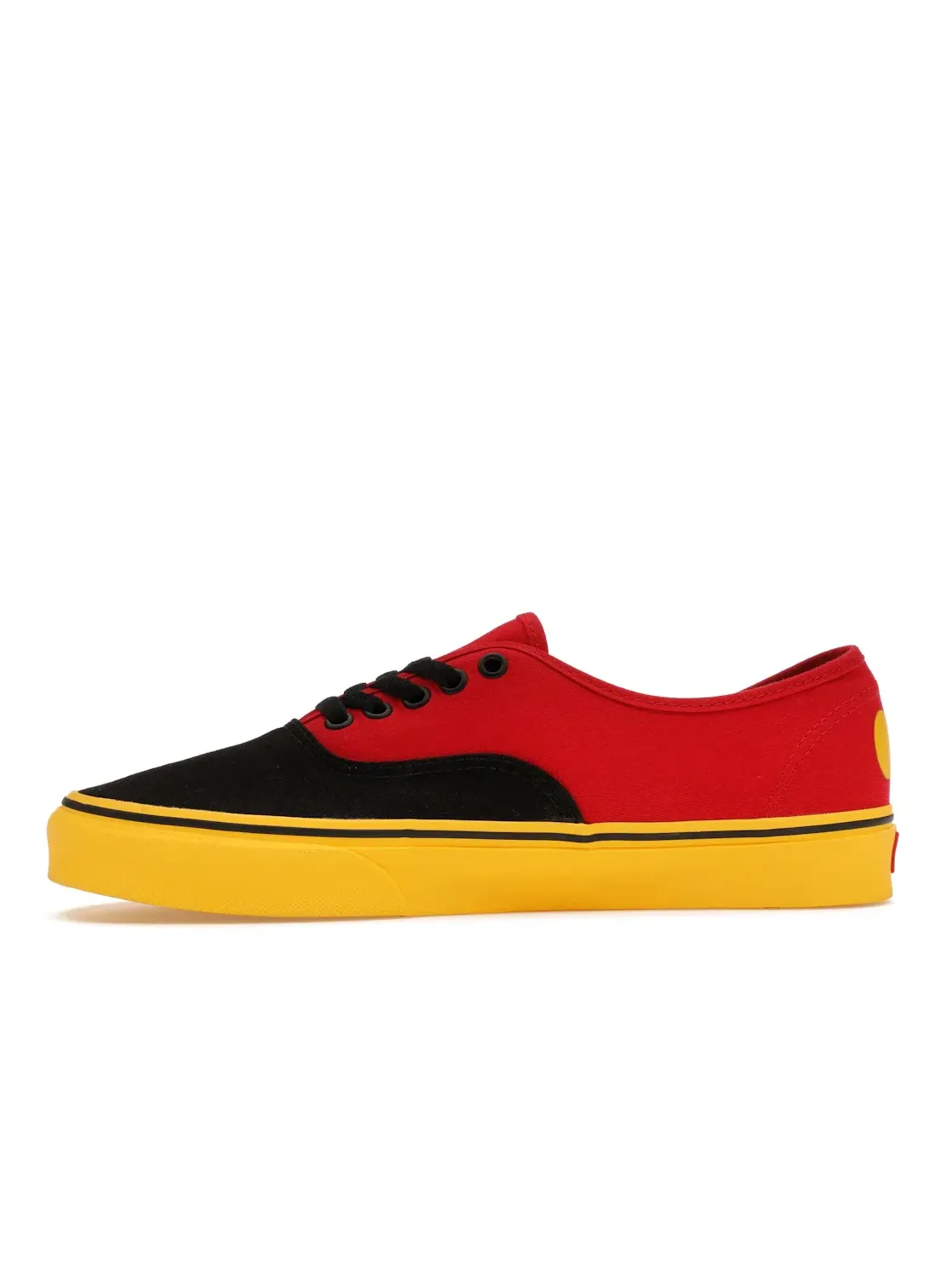 Мужские кроссовки с принтом Vans Authentic Vans — изображение 3 из 4, красный-желтый