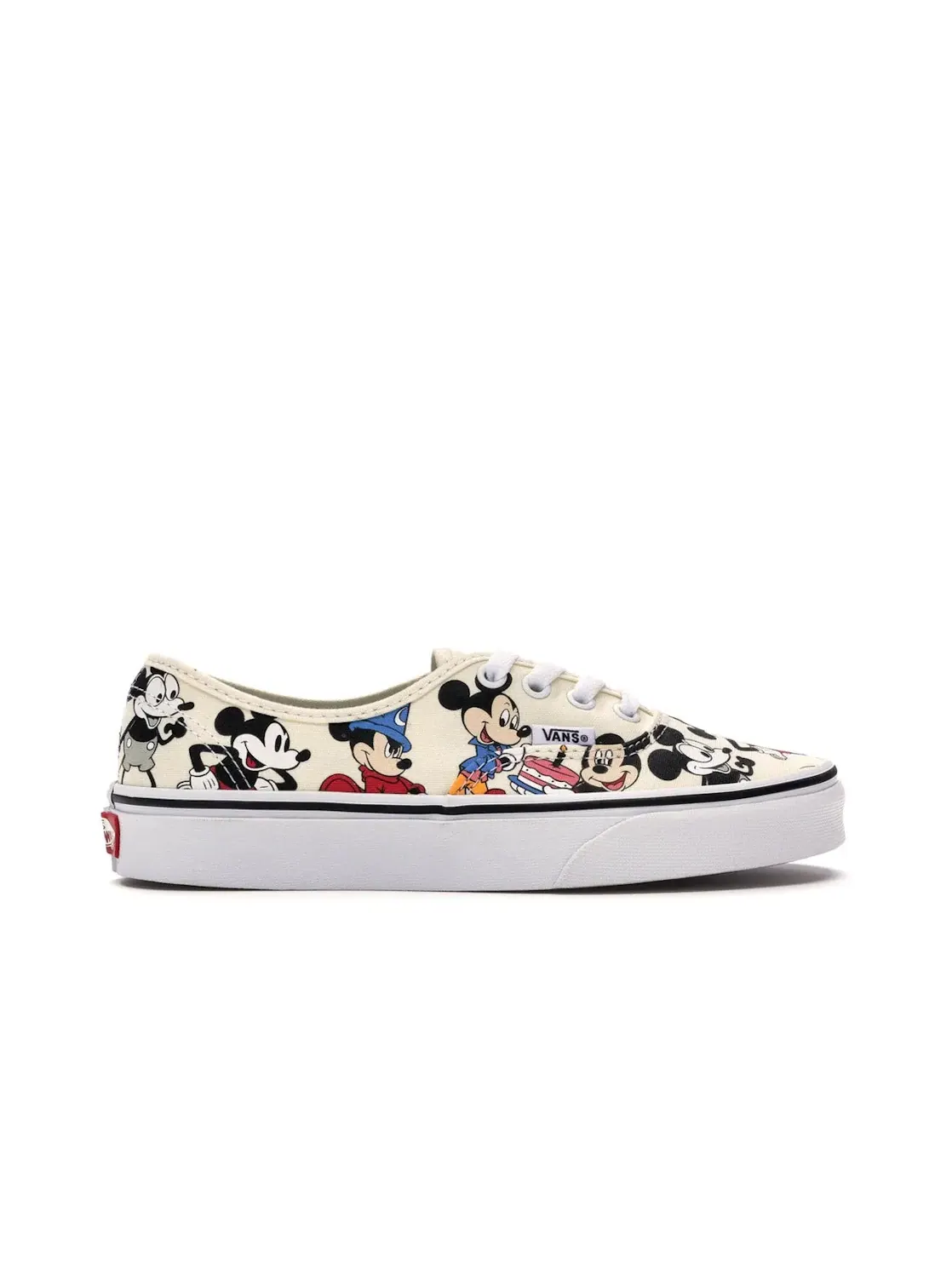 Мужские кеды с принтом Vans Authentic Disney Mickey's Birthday — изображение 1 из 4, белый/черный