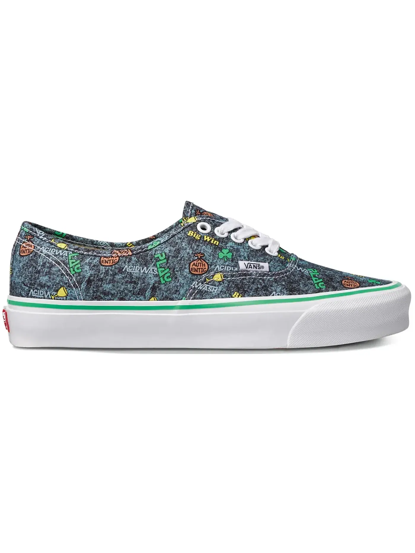 Мужские кроссовки с принтом Vans Authentic Vans, Acid Wash/Play — изображение 1 из 1