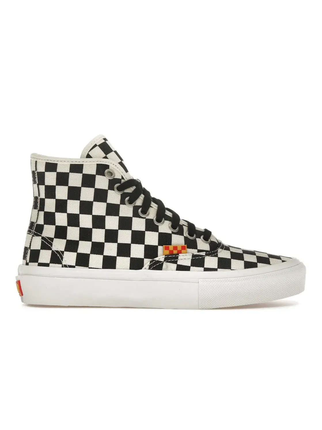 Мужские кроссовки с принтом Vans Authentic Hi Vans, Checkerboard — изображение 1 из 4