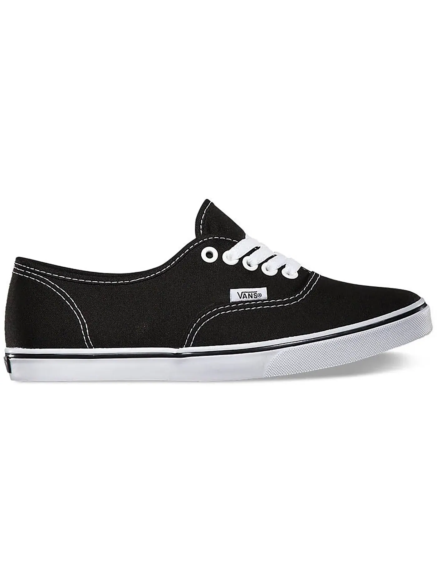 Мужские кеды с низким профилем Vans Authentic — изображение 1 из 1, черный/белый