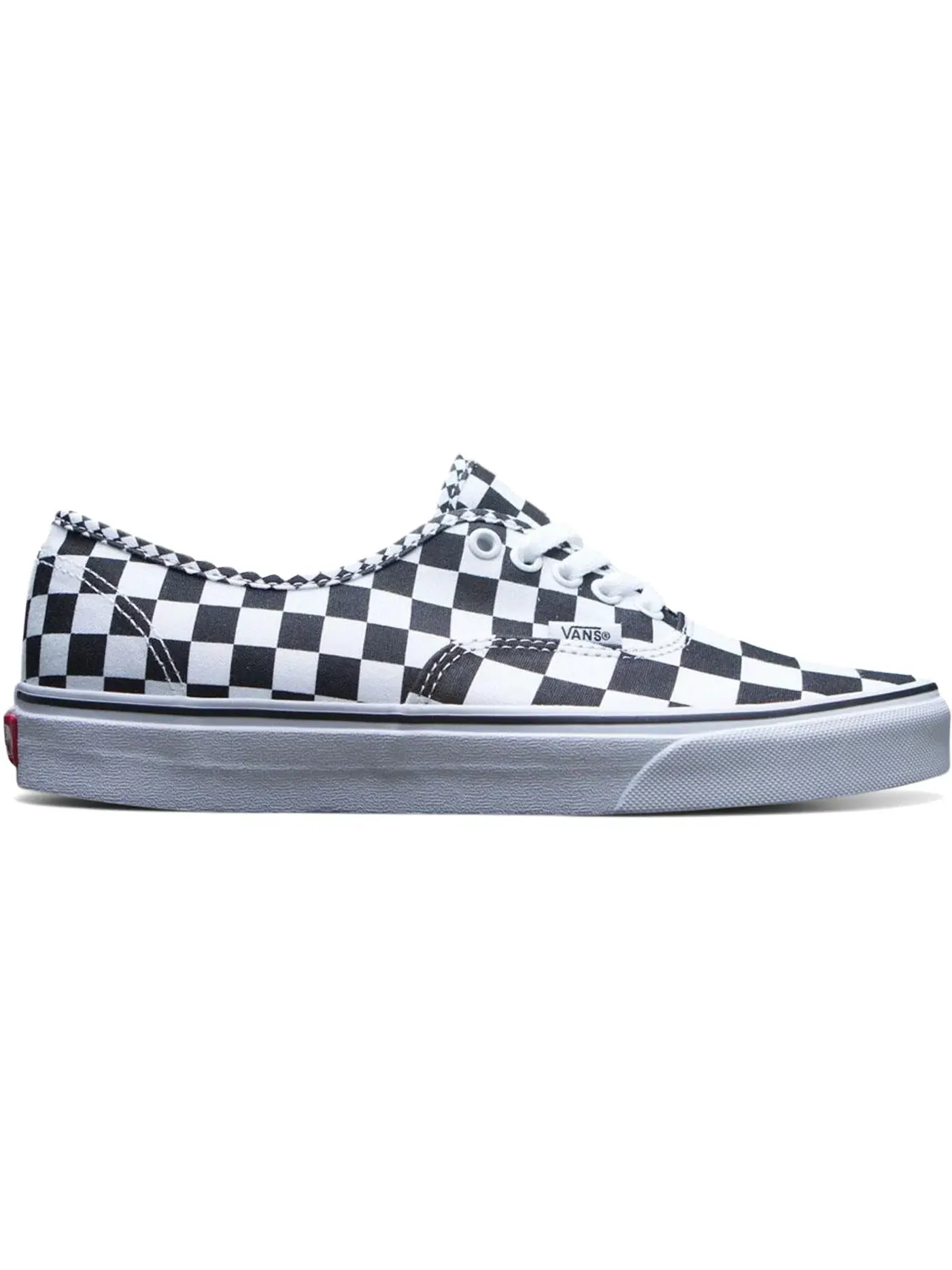 Мужские кроссовки с шахматным принтом Vans Authentic — изображение 1 из 1, черный