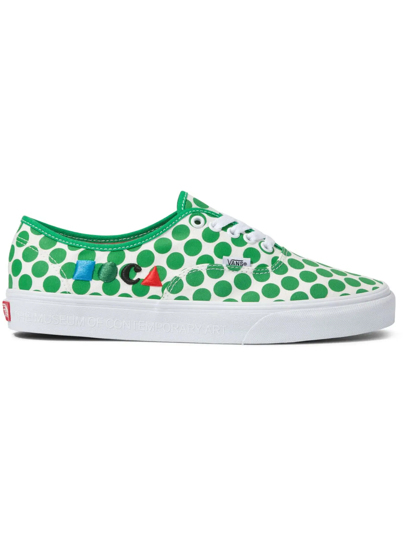 Мужские кеды Lifestyle с принтом Vans Authentic — изображение 1 из 1, зеленый