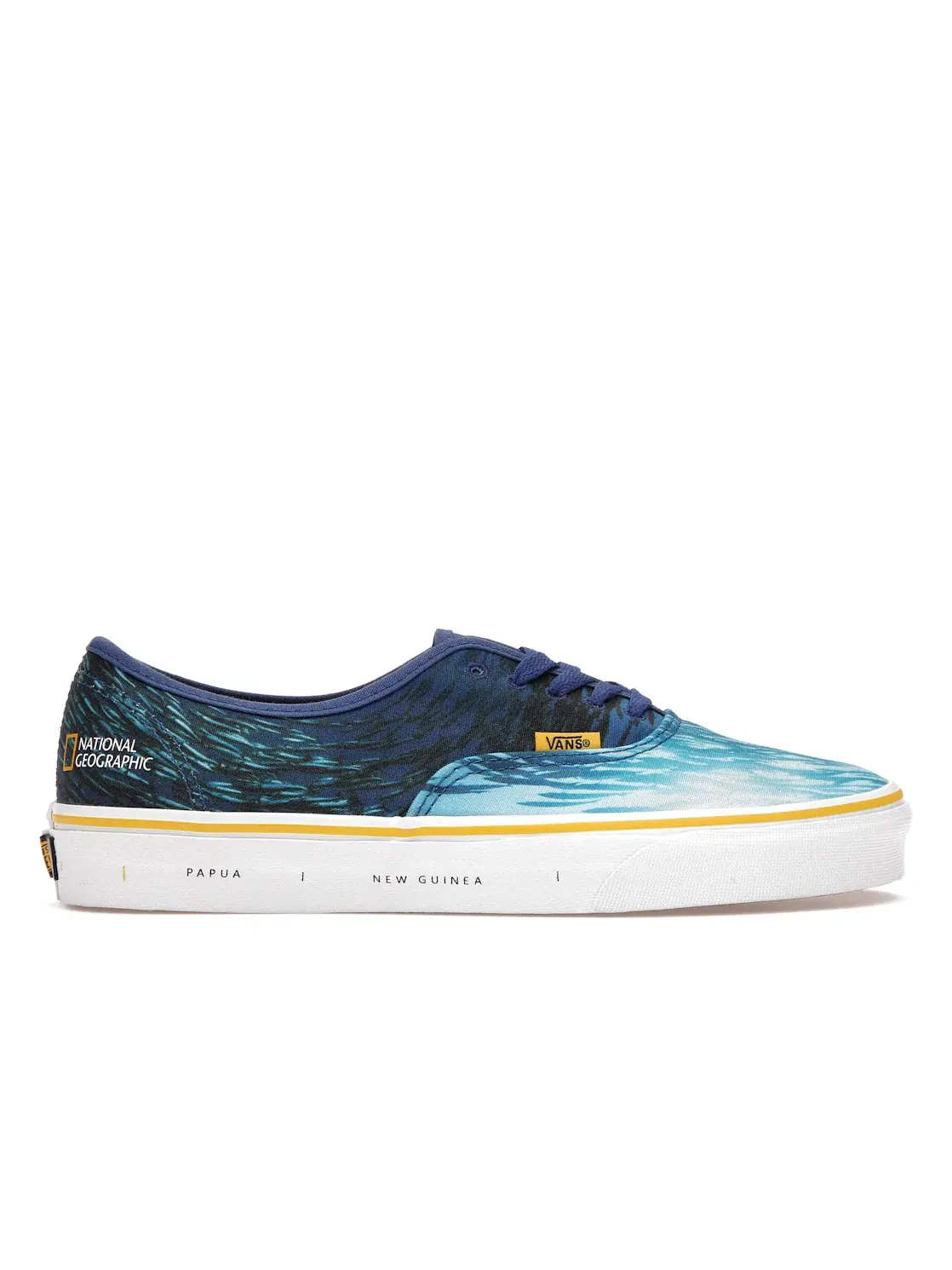 Мужские кроссовки Lifestyle Vans Authentic National Geographic — изображение 1 из 4, мульти/желтый-белый