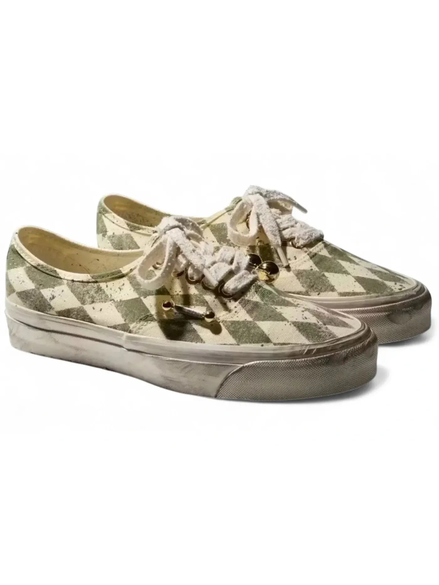 Мужские кроссовки Lifestyle Vans Authentic — изображение 1 из 1, зеленый бежевый
