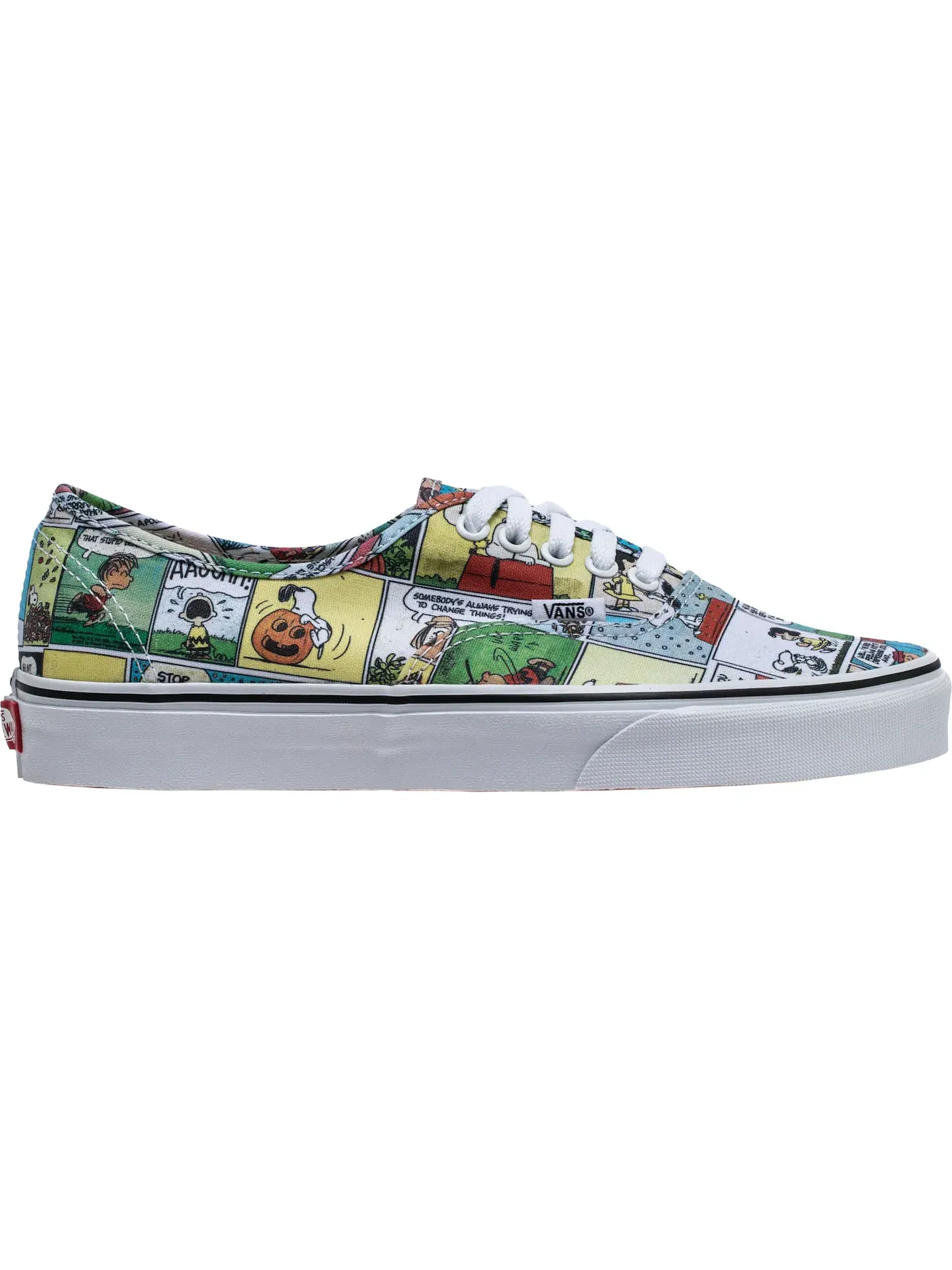 Мужские кеды Lifestyle Vans Authentic Peanuts Comics — изображение 1 из 1, черный/белый