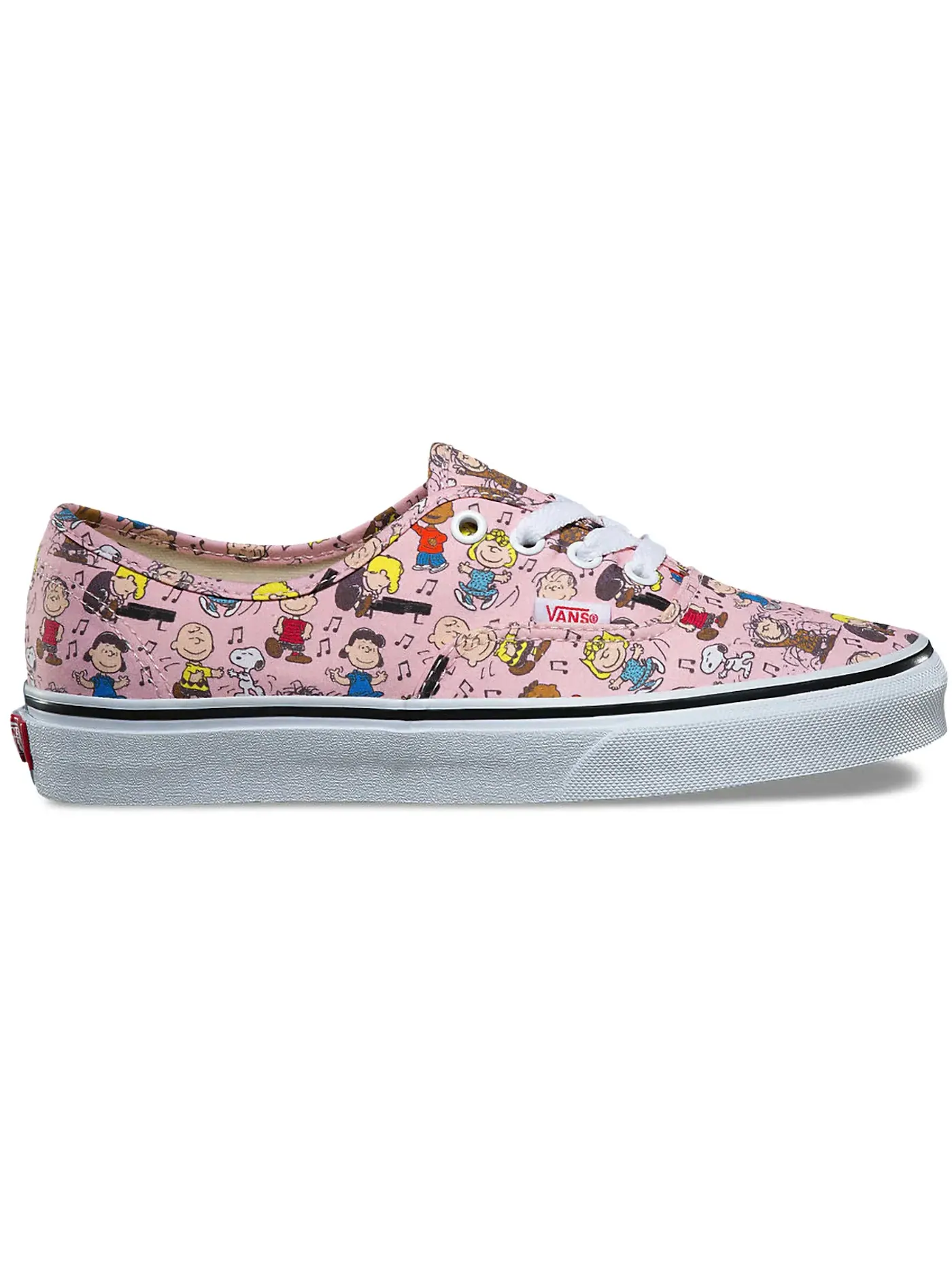 Детские кеды Lifestyle с принтом Vans Authentic Peanuts Dance Party (PS) — изображение 1 из 1, розовый