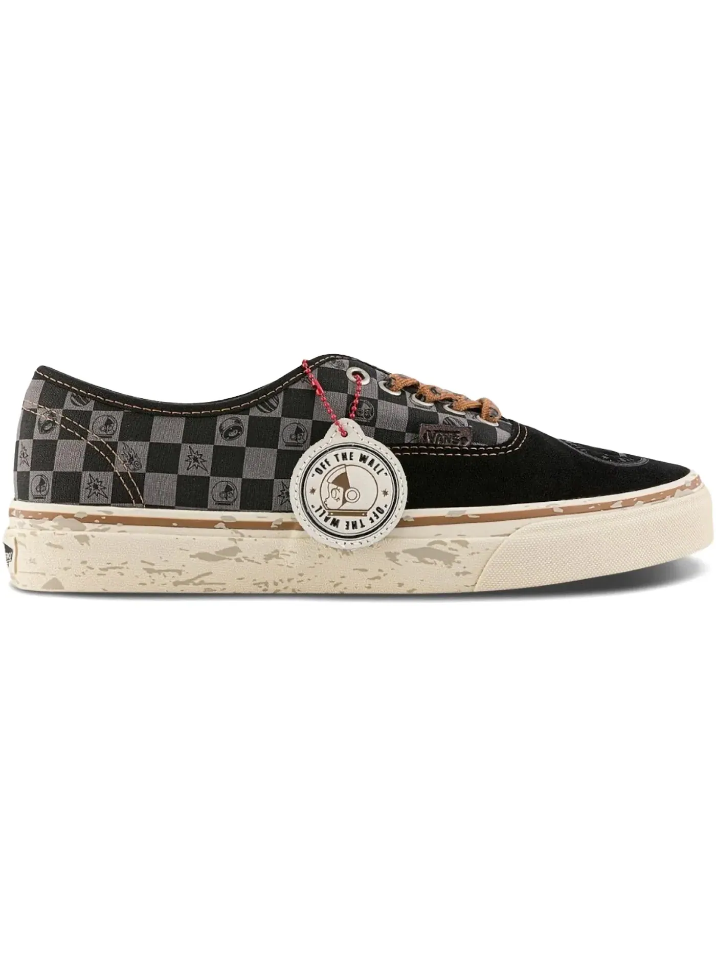 Мужские кроссовки Lifestyle Vans Authentic Vans — изображение 1 из 1, черный/коричневый