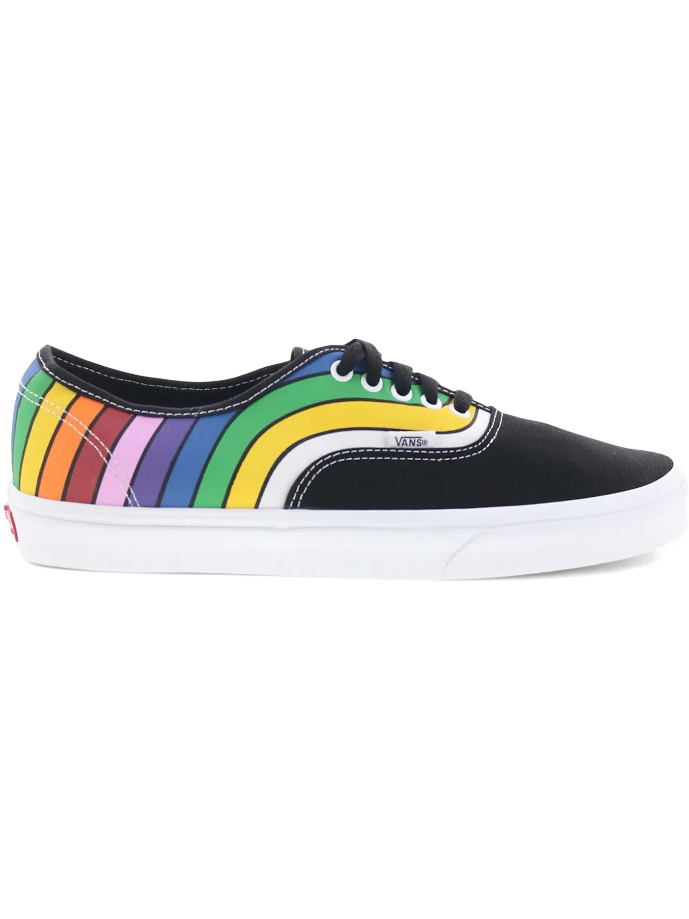 Мужские кеды с принтом Vans Authentic Vans — изображение 1 из 1, черный/белый/мульти