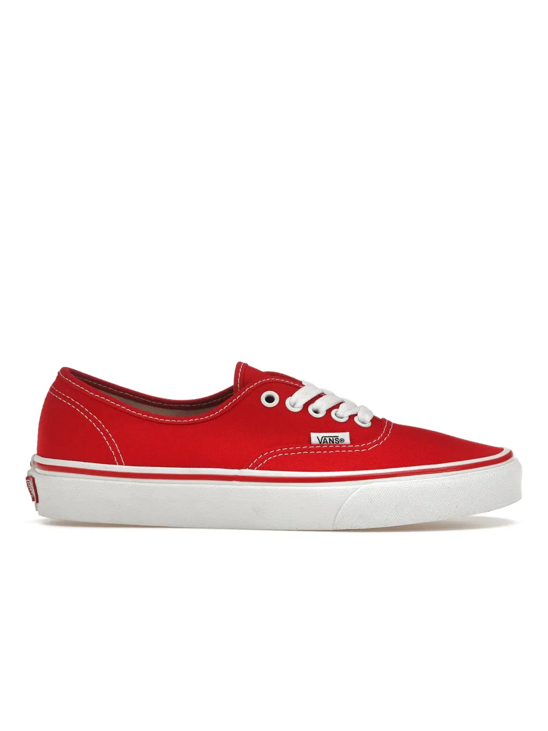 Мужские кеды Lifestyle с красным верхом Vans Authentic — изображение 1 из 4, красный