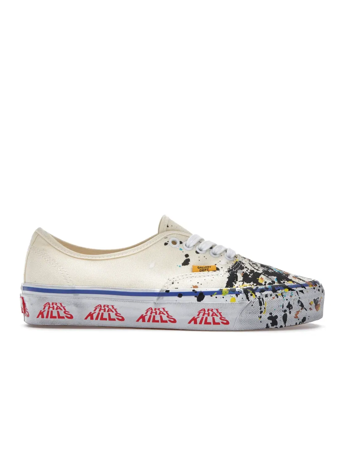 Мужские кроссовки с принтом Vans Authentic Reissue 44 Gallery Dept. Art That Kills Vans — изображение 1 из 4, кремовый мульти