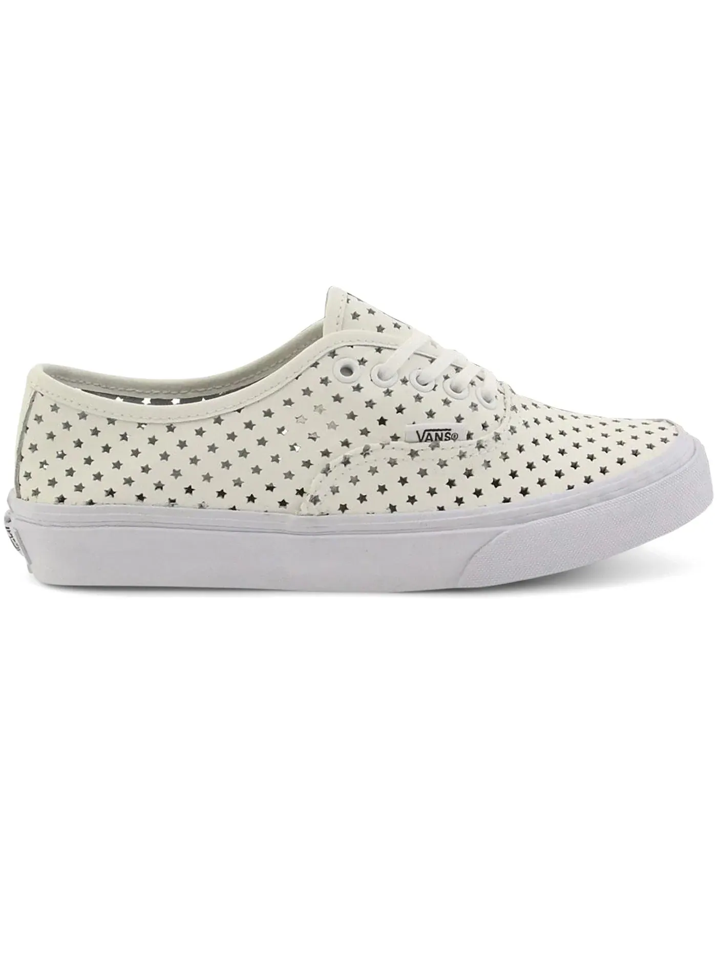 Женские кеды с перфорацией и звездами Vans Authentic Slim — изображение 1 из 1, белый