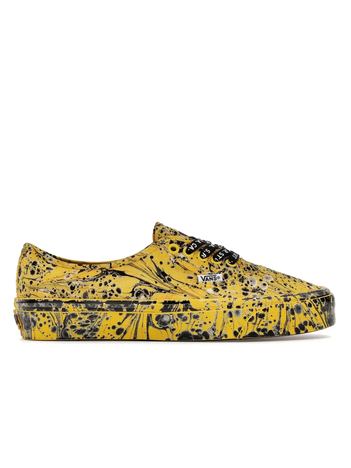 Мужские кроссовки Lifestyle Vans Authentic Vans — изображение 1 из 4, черный/желтый