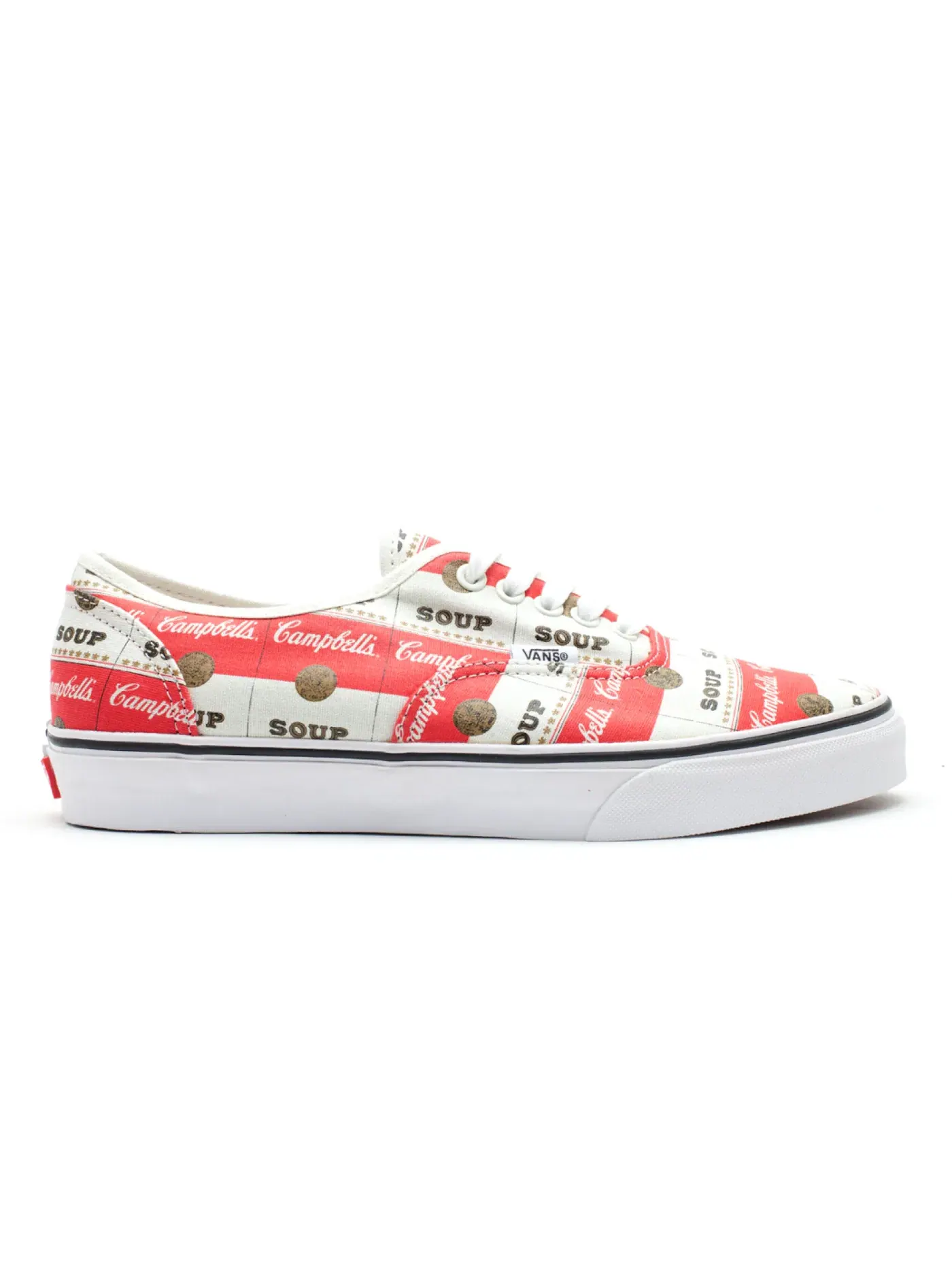 Мужские кроссовки с принтом Vans Authentic Supreme Campbells Soup — изображение 1 из 1, белый/красный/золотистый