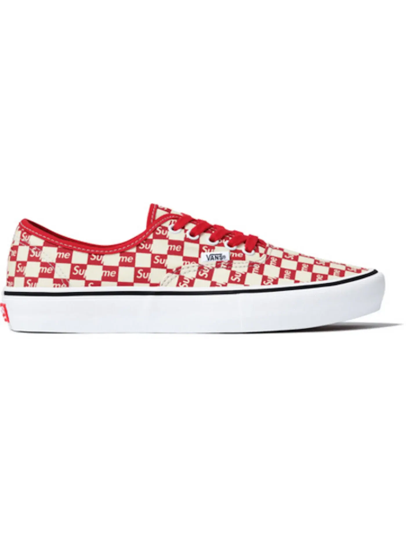 Мужские кроссовки с принтом Vans Authentic Vans — изображение 1 из 1, красный/белый