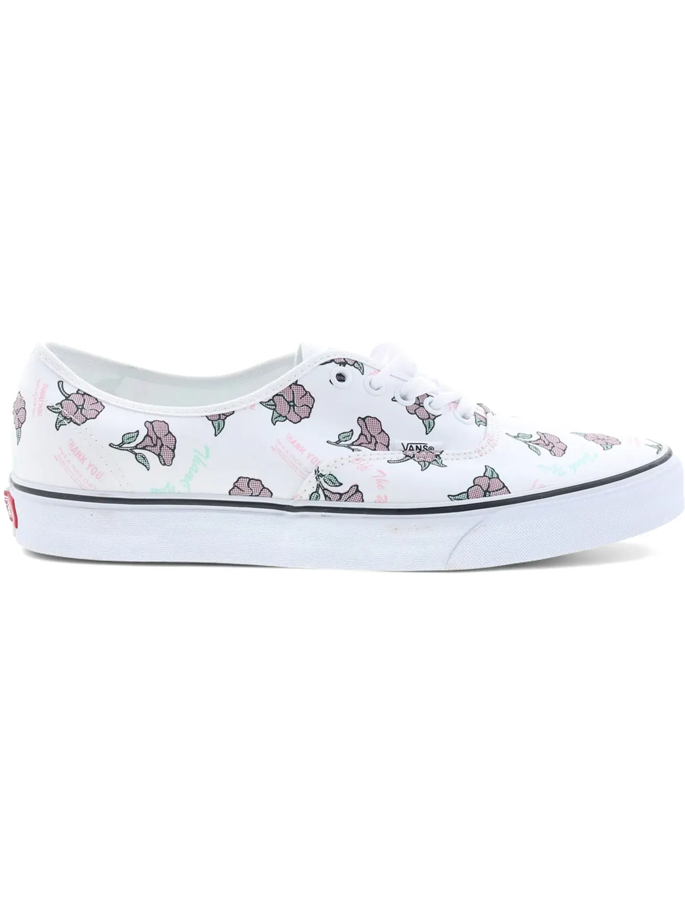 Мужские кроссовки с цветочным принтом Vans Authentic — изображение 1 из 1, белый